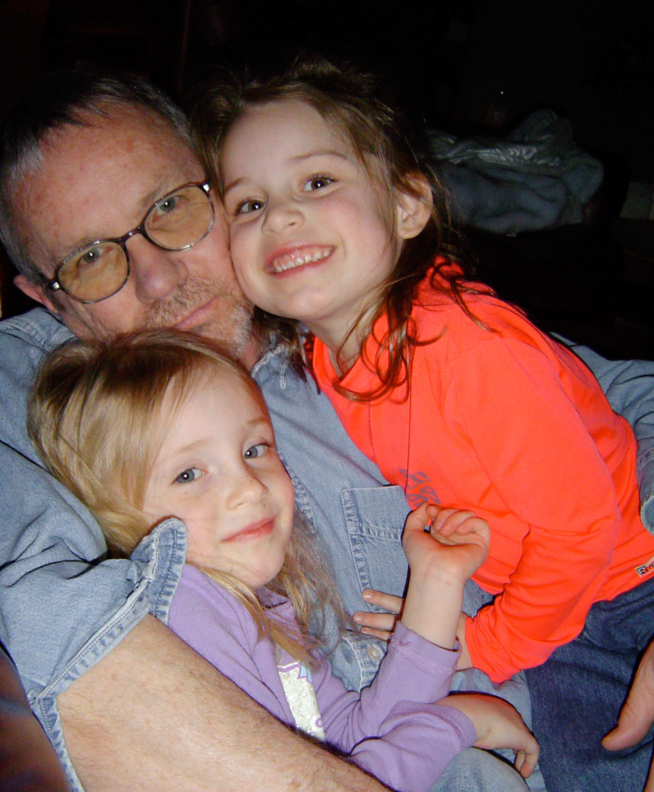 Ron Schuster and grandchildren